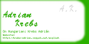 adrian krebs business card